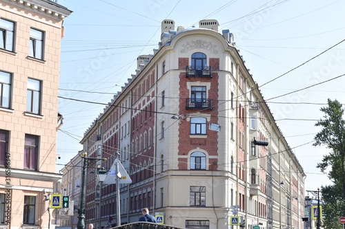 Obraz na płótnie Old Iron Building Saint Petersburg w salonie