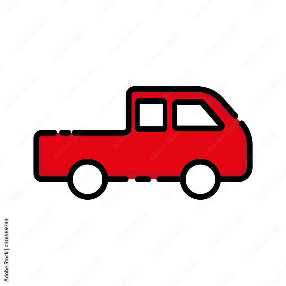 Car flat icon. Design template vector