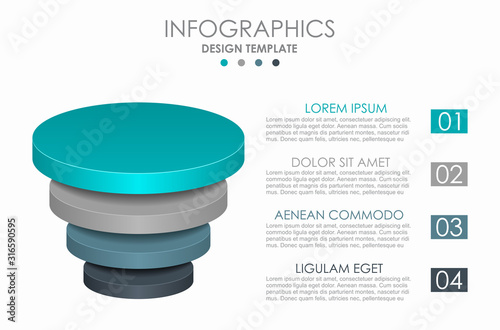 Infographic design template with place for your data. Vector illustration.