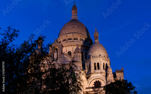 Obraz na płótnie The famous basilica Sacre Coeur, Paris, France w salonie