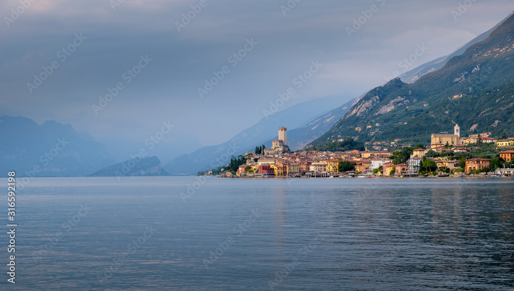 Urlaub in Malcesine am Ufer des Gardasee im schönen Italien