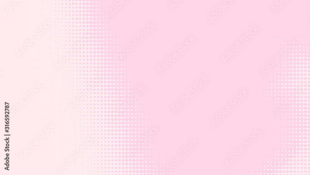 Dot pink white pattern gradient texture background. Abstract pop art halftone and retro style. Dot pink white pattern gradient texture background. Abstract pop art halftone and retro style.