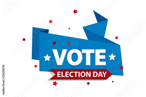 2020 Vote in USA american president banner