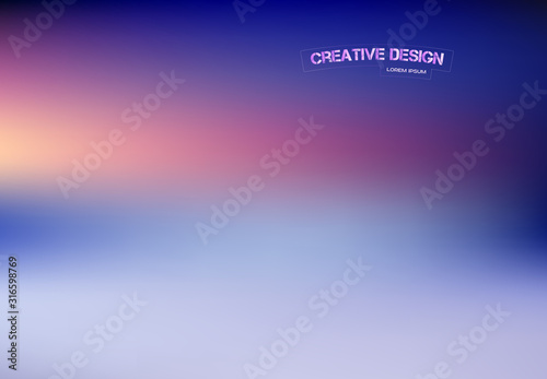 Futuristic Gradient. Minimal Pattern. Abstract Poster. Colorful Background. Minimal blurred background. Dynamic color composition. Eps10 vector.