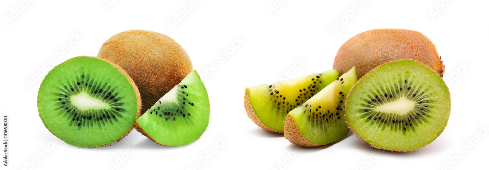 Fototapeta premium Kiwi fruit isolated on white background
