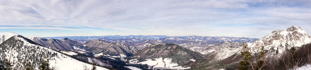 A panoramic view of Velky Rozsutec, Slovakia
