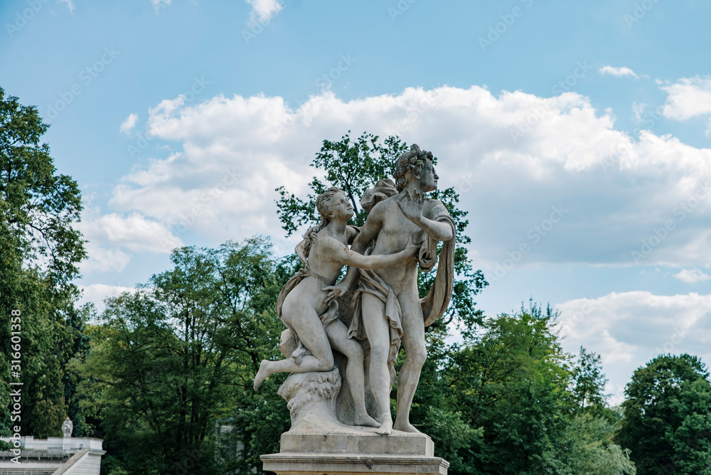 Royal Lazienki Park in Warsaw, sculpture, Poland