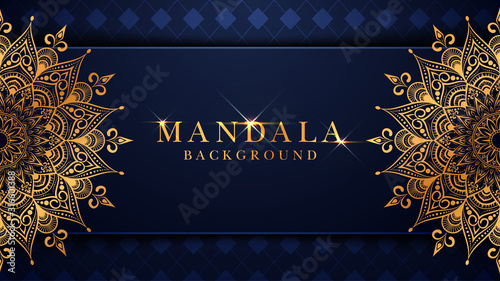 Luxury mandala background with golden arabesque pattern arabic islamic east style.decorative mandala for print, poster, cover, brochure, flyer, banner.