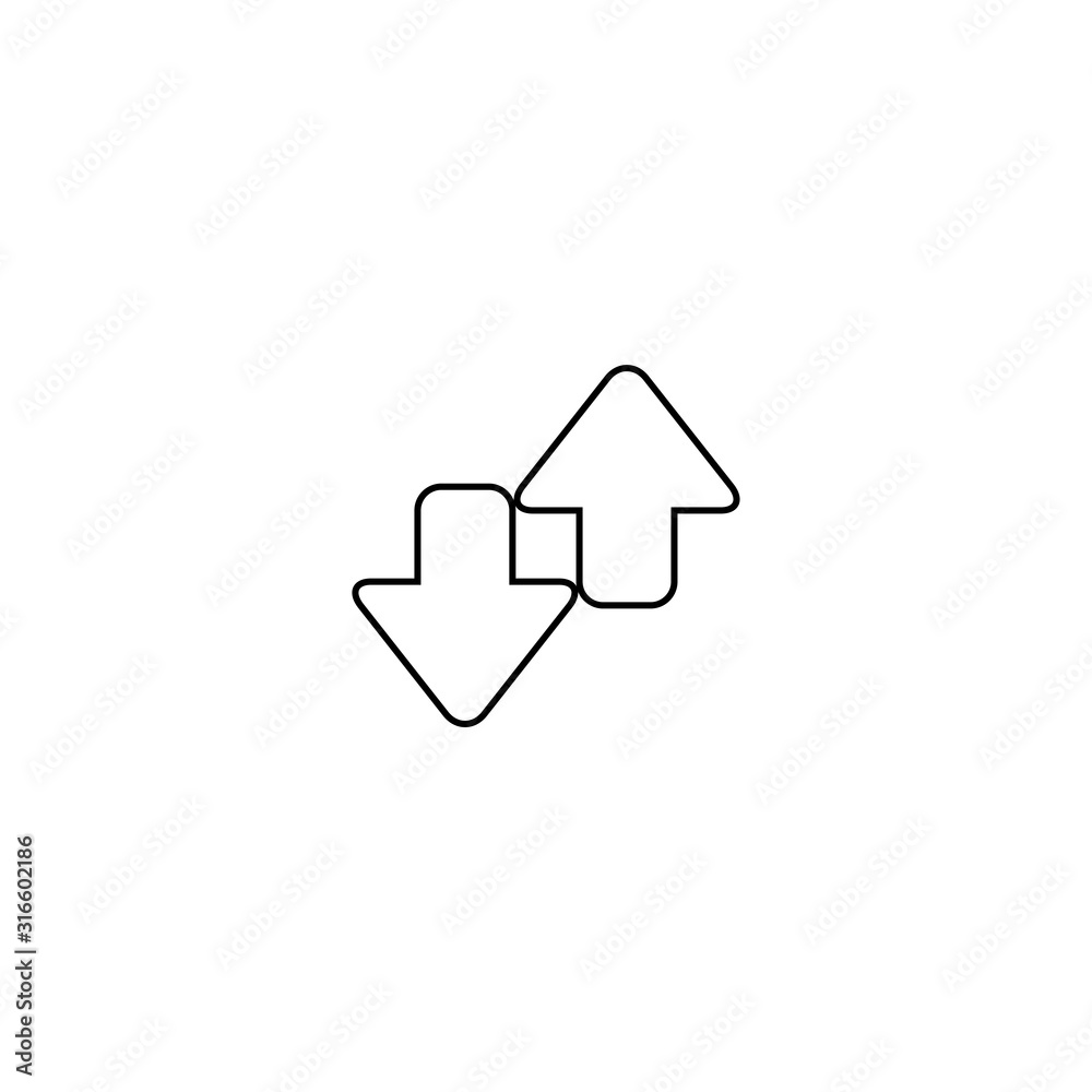 Transfer icon. Arrows sign. Exchange symbol. Logo design element Transfer icon. Arrows sign. Exchange symbol. Logo design element
