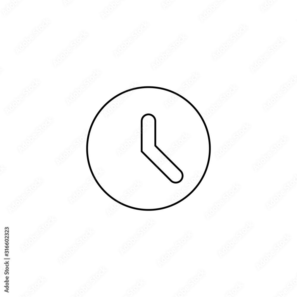 Watch icon. Social media button. Time sign. Logo design element Watch icon. Social media button. Time sign. Logo design element
