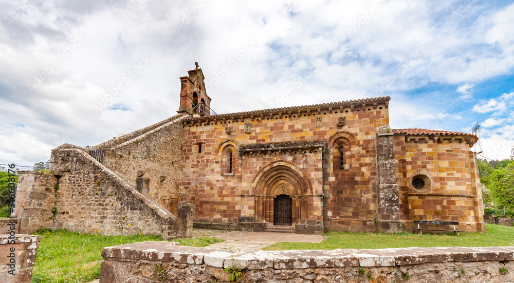 12th century old romanesque rural church