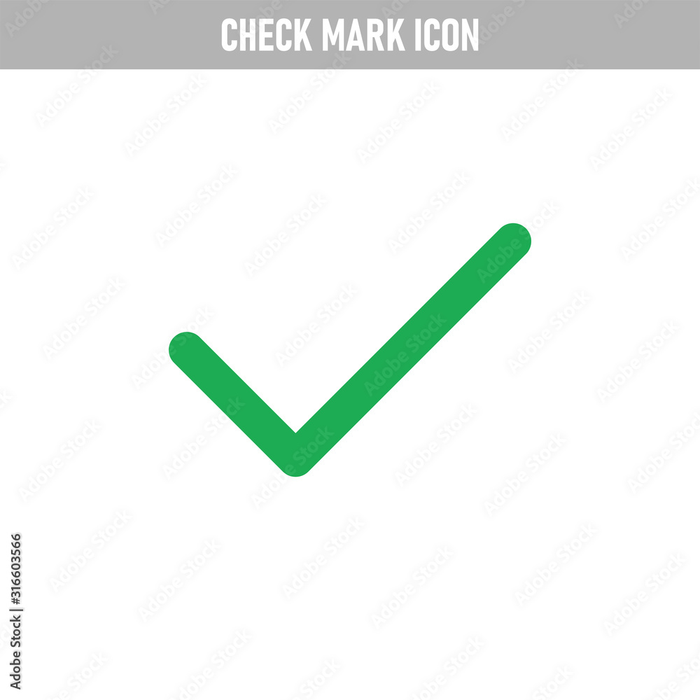 Green tick, check mark icon, approval and ok checkmark sign. Green tick, check mark icon, approval and ok checkmark sign.
