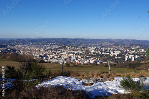 vue sur la ville de Saint-Etienne, Loire