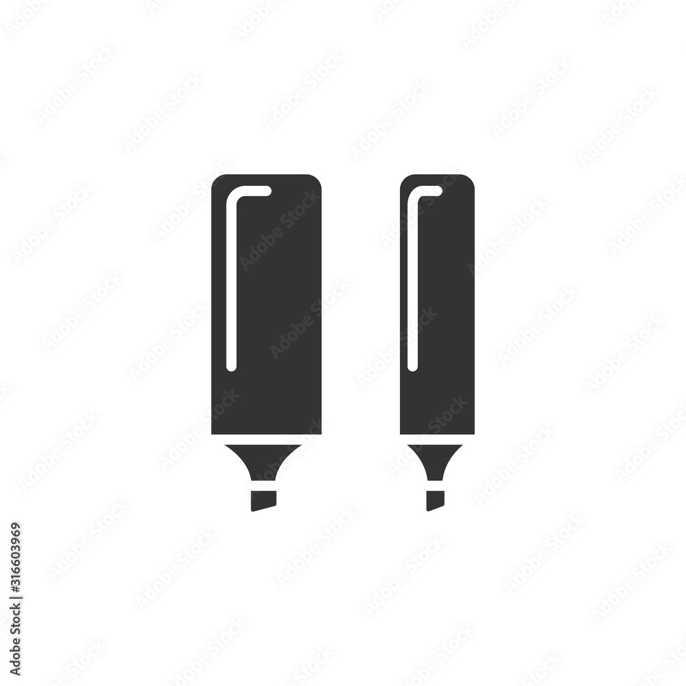 Felt pen, paint icon. Simple vector drawing tools icons for ui and ux, website or mobile application Felt pen, paint icon. Simple vector drawing tools icons for ui and ux, website or mobile application