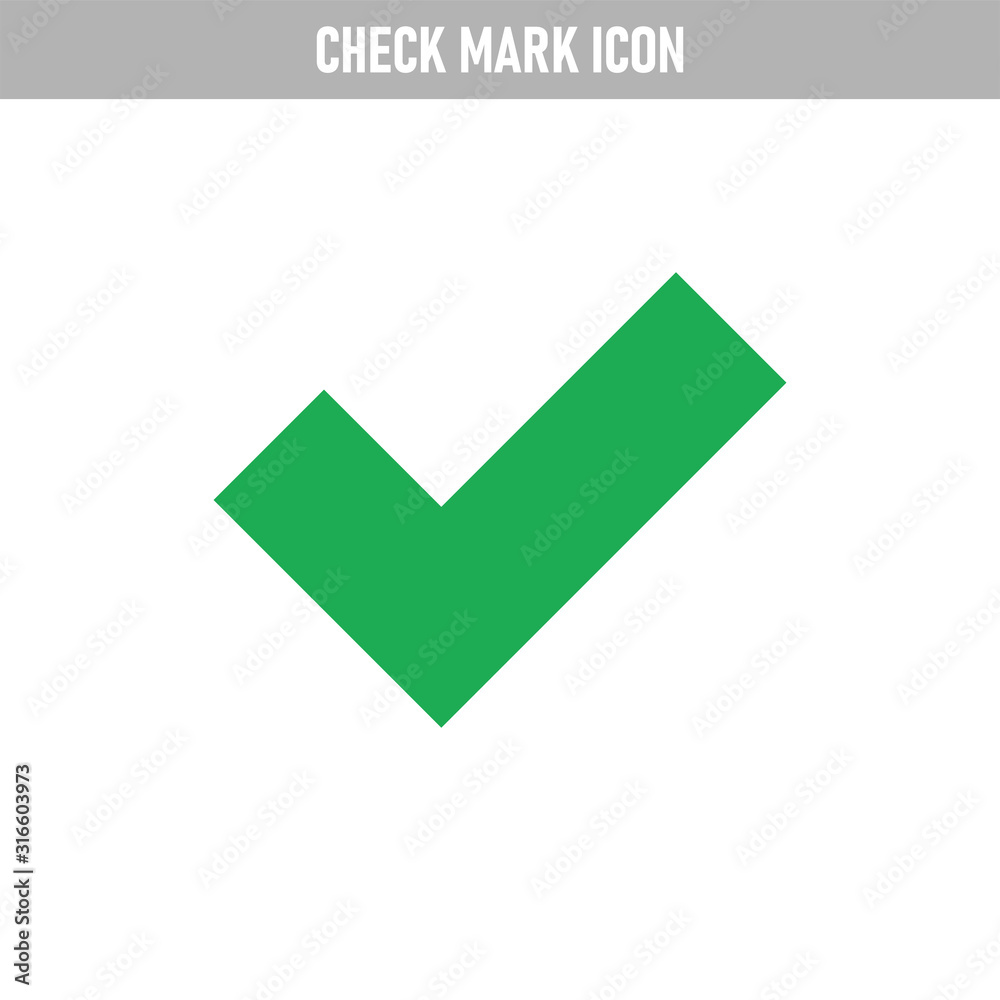 Green tick, check mark icon, approval and ok checkmark sign. Green tick, check mark icon, approval and ok checkmark sign.