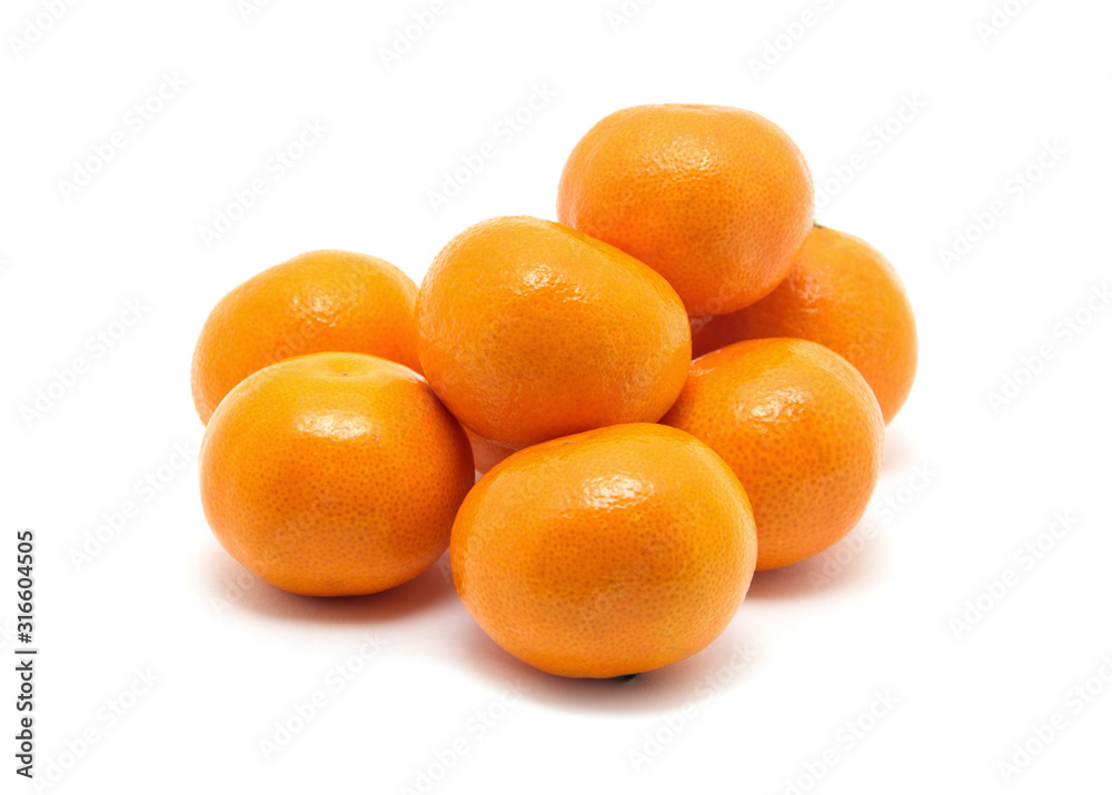 Mandarin isolated on white background Mandarin isolated on white background