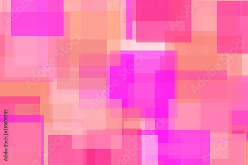 Abstract pink squares illustration background