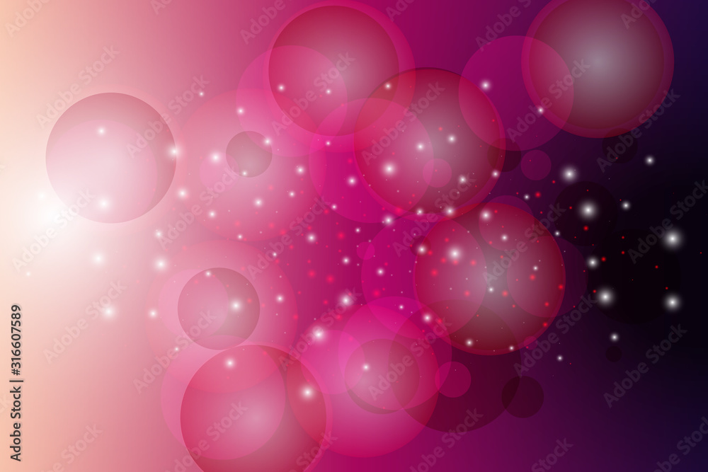 Vector illustration of soft colored abstract background. Blue pink light