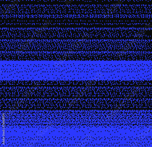 Retro VHS background like in old video tape rewind or no signal TV screen with glitch camera effect. Vaporwave/ retrowave style vector illustration.