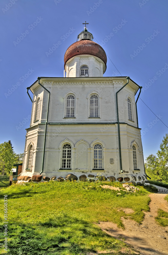 Voznesenskaya church-lighthouse (Ascension church) on Sekirnaya Mount of Bolshoy Solovetsky Island, Solovetsky Archipelago, Russia