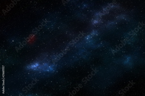 Abstract background. View of the starry night sky with beautiful constellations. The immense universe.