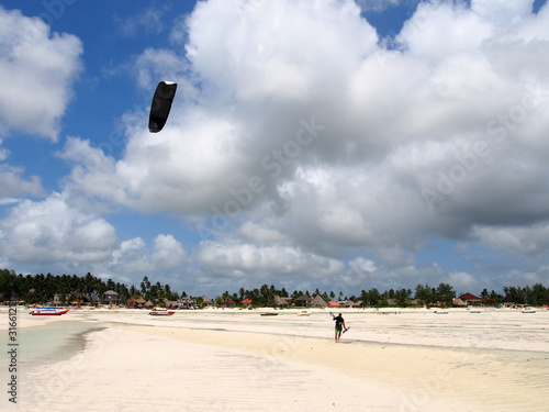Paje beach in Zanzibar island