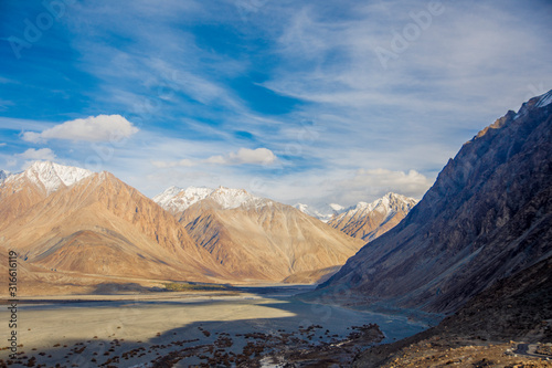 Mountain landscape in Ladakh  India