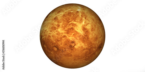 Obraz na płótnie planet Venus white background