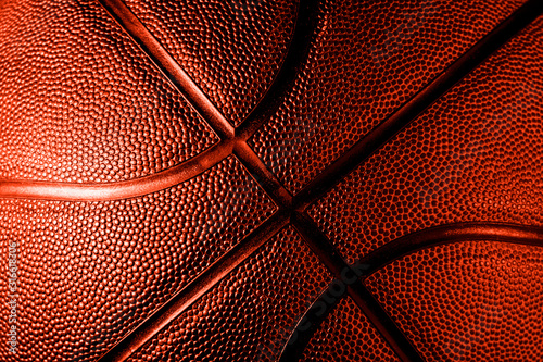 Closeup detail of basketball ball texture background. Lush Lava color Banner Art concept © Augustas Cetkauskas