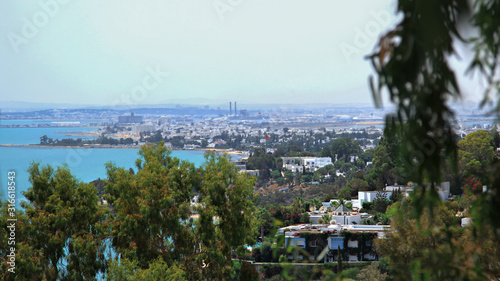 Tunisia. Top view of the city of Hammamet