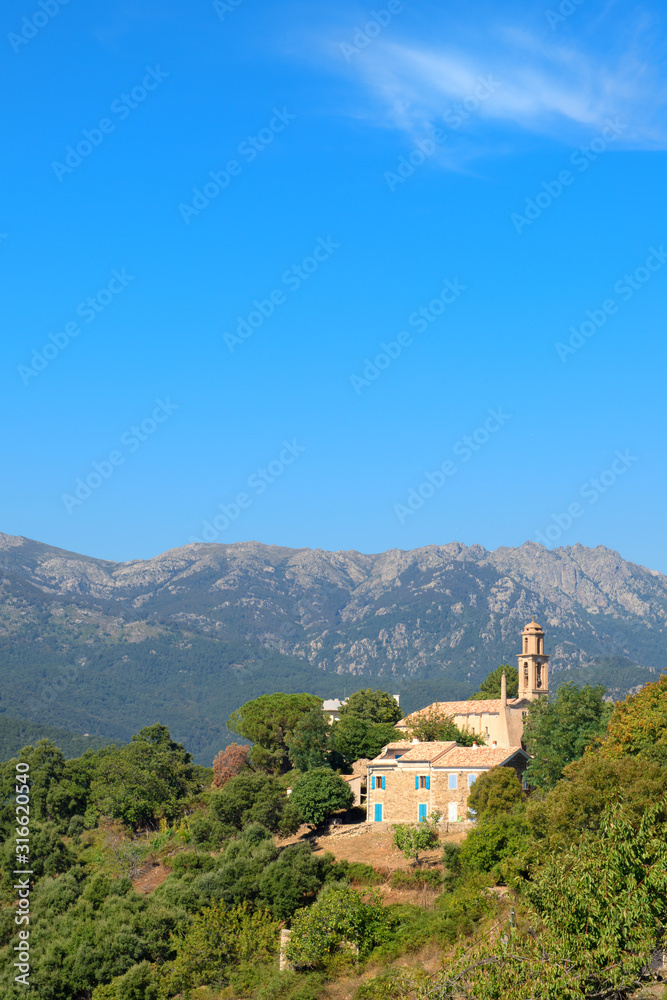 Landscape east coast French Corsica