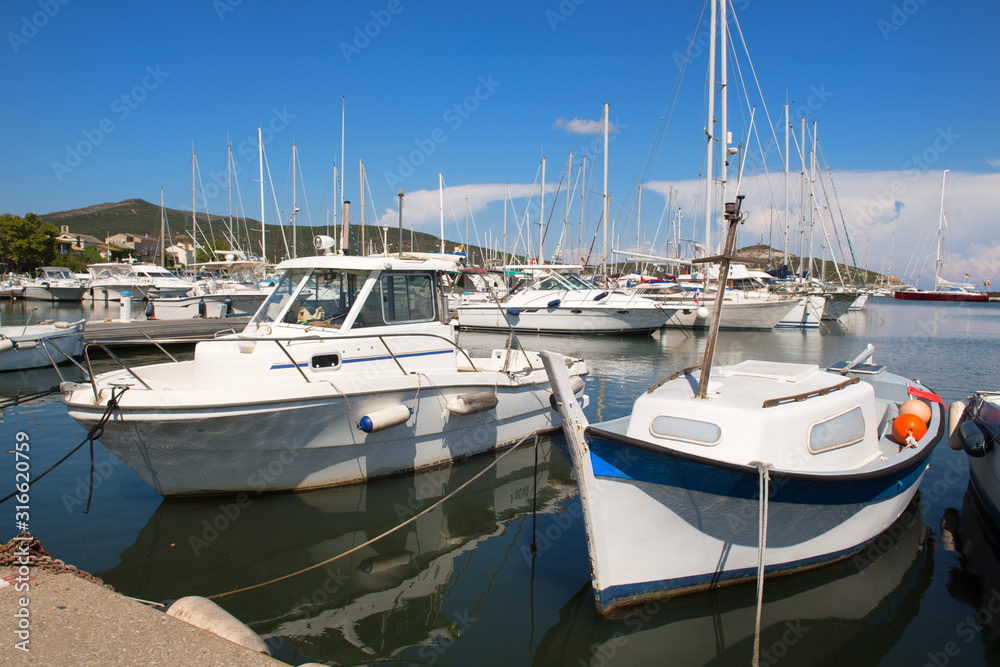 Macinaggio on French island Corsica