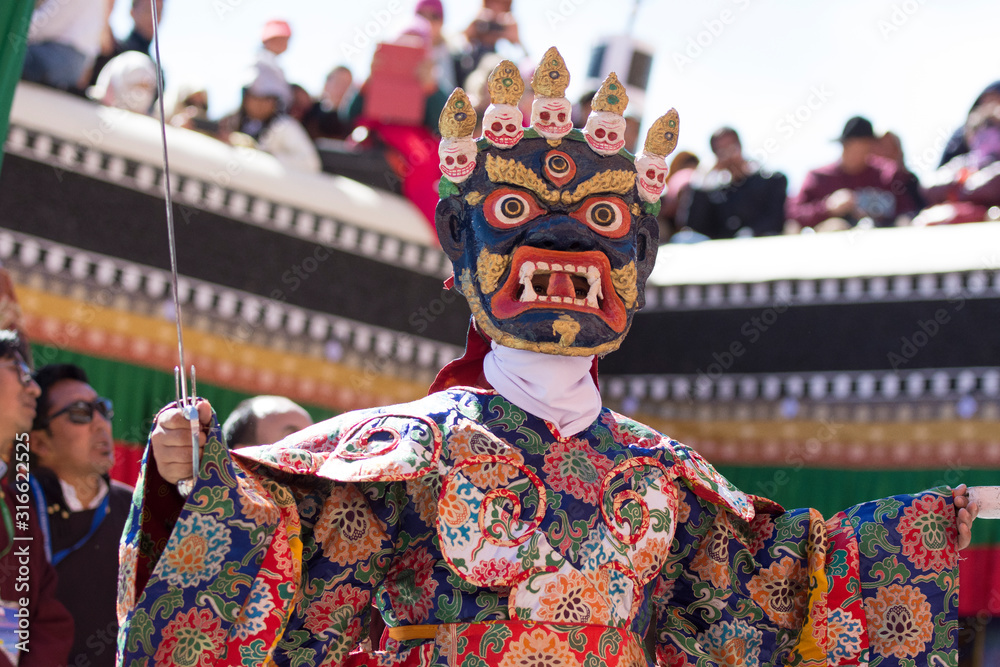 Gustor mask festival in Ladakh, India