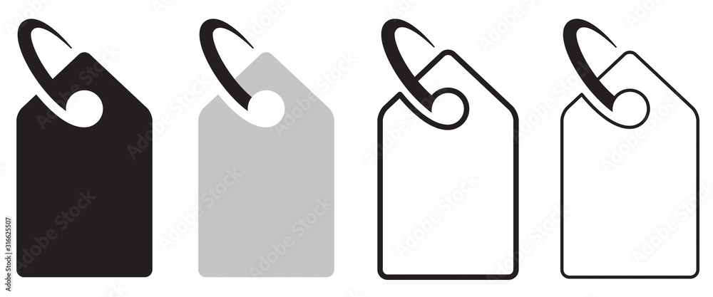SYMBOLE ÉTIQUETTE AVEC FIL