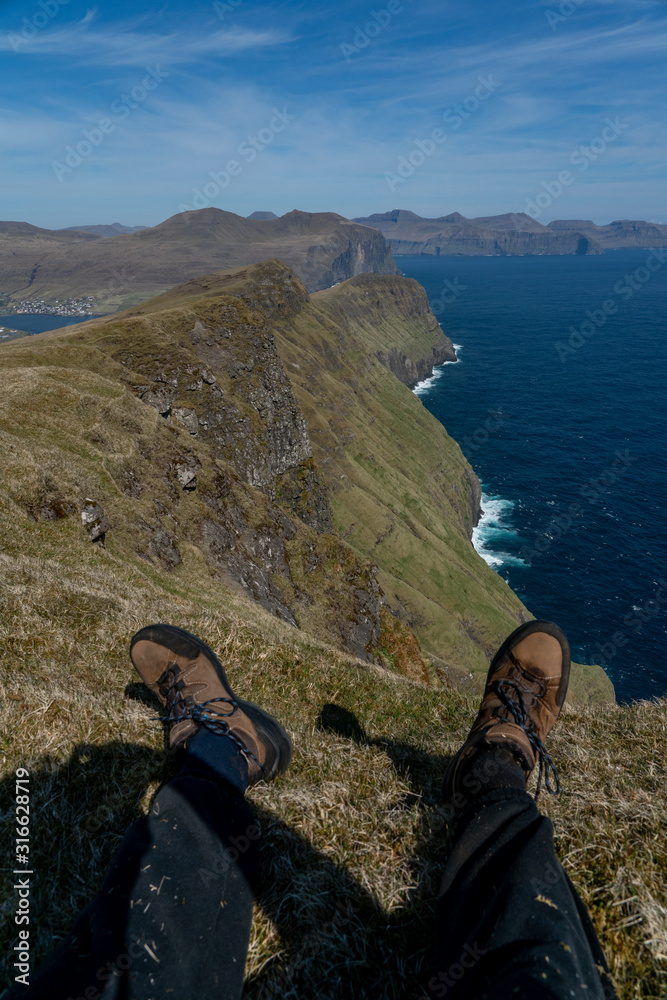 Faroe islands summer mountains