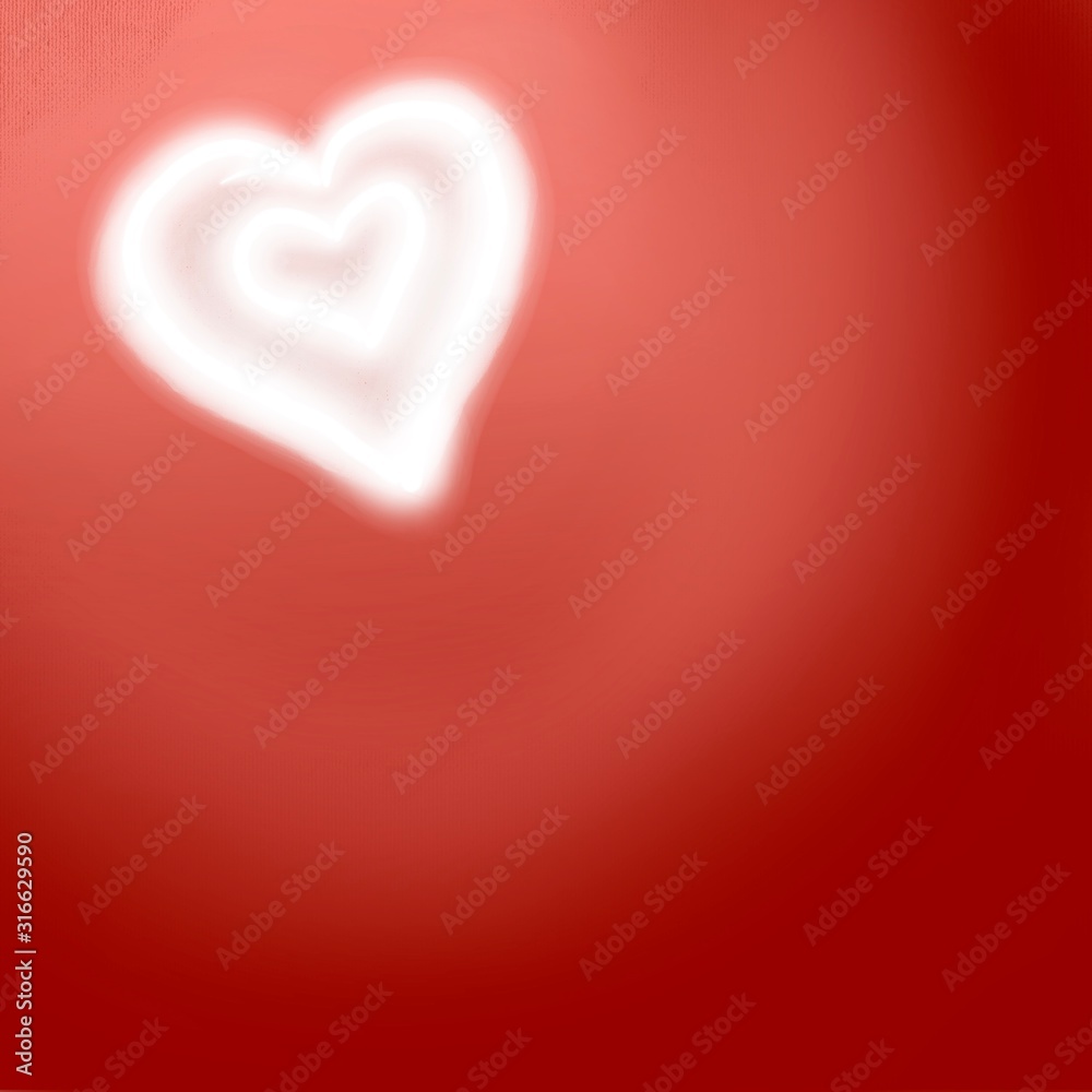 Valentine's Day background red heart  
