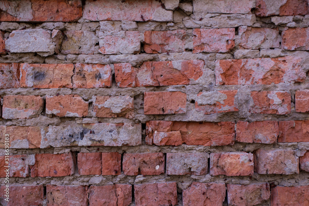 Old orange brick wall pattern. Brick background. Good wallpaper. Stock photo of old wall. Old orange brick wall pattern. Brick background. Good wallpaper. Stock photo of old wall.