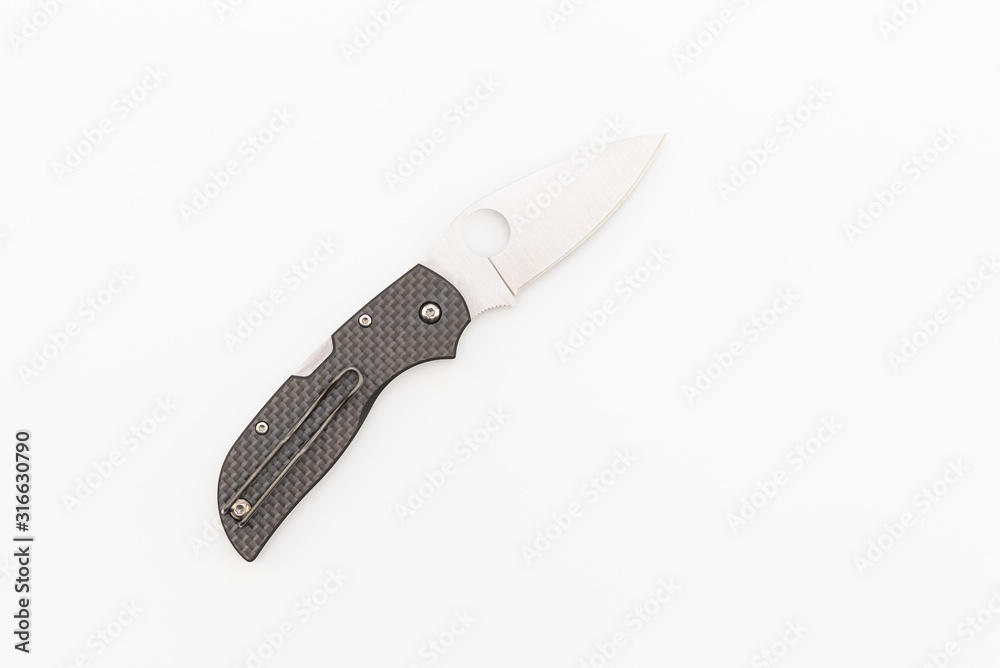 Obraz premium Pocket knife isolated on white