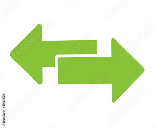 Fotografia Exchange arrow transfer icon, logo