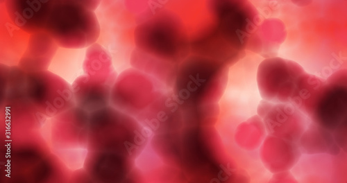 microscopic blood cells scientific 3d illustration