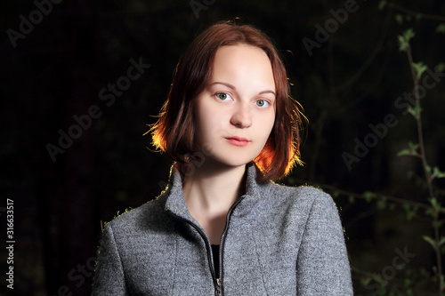 portrait of a woman on a walk