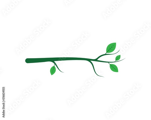 green leaf ecology nature element background vector icon of go green