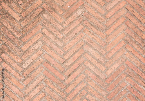 geometric ornament from tile on the floor