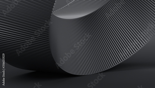 Fototapeta Naklejka Na Ścianę i Meble -  Abstract 3d render, futuristic design, modern technology background
