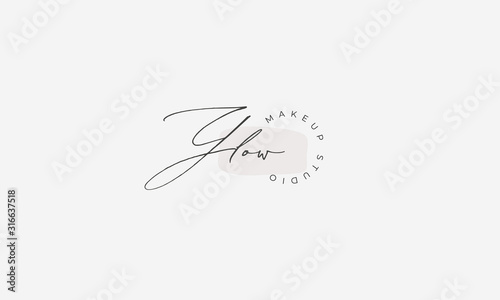 Glow: Beauty, Makeup Artist  Logo Template