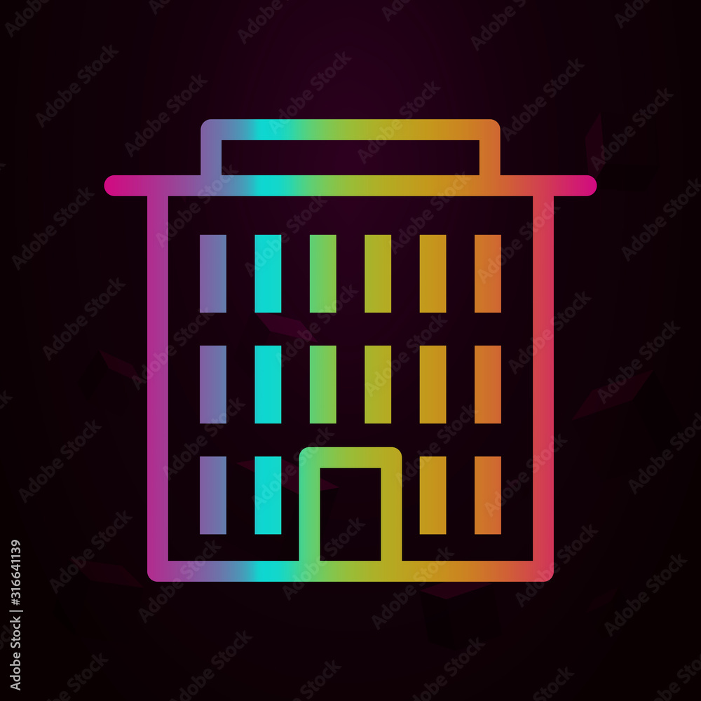 building nolan style icon. Simple thin line, outline vector of buildings icons for ui and ux, website or mobile application building nolan style icon. Simple thin line, outline vector of buildings icons for ui and ux, website or mobile application