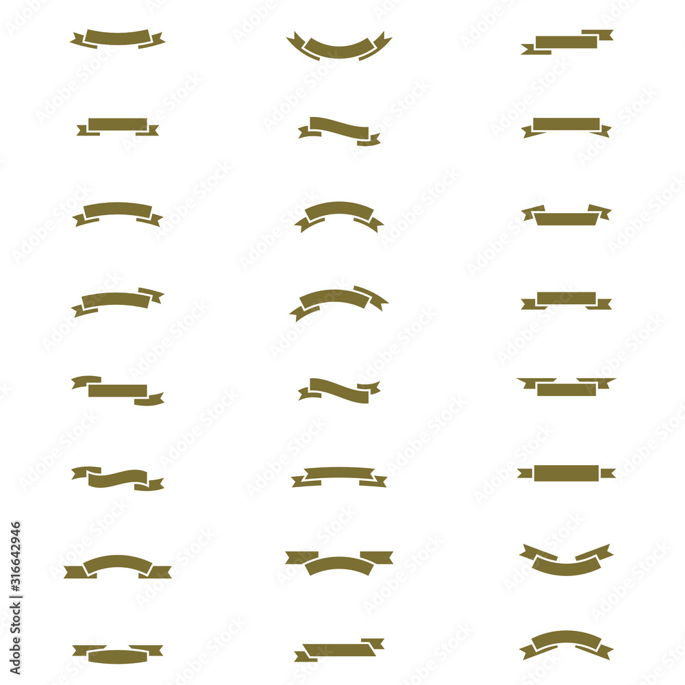 set of 24 ribbons