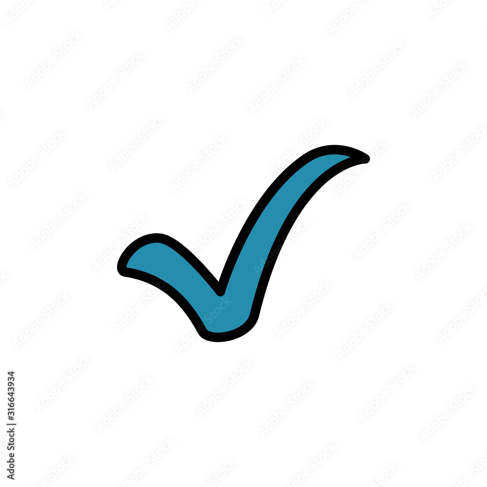 Check mark icon design Check mark icon design