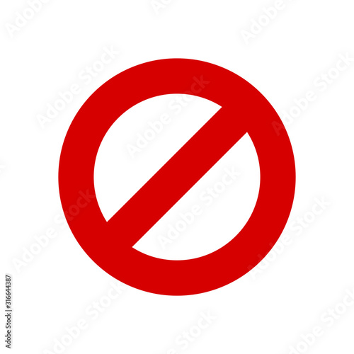 Free Download Prohibition symbol icon vector illustration EPS 10 - GFXLoad
