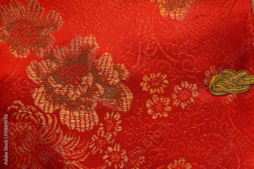 Photography chinese floral pattern fabric